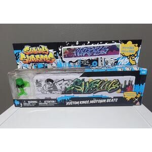 Subway Surfers Kustom Kings Midtown Beats Train with Color Markers and Toy New